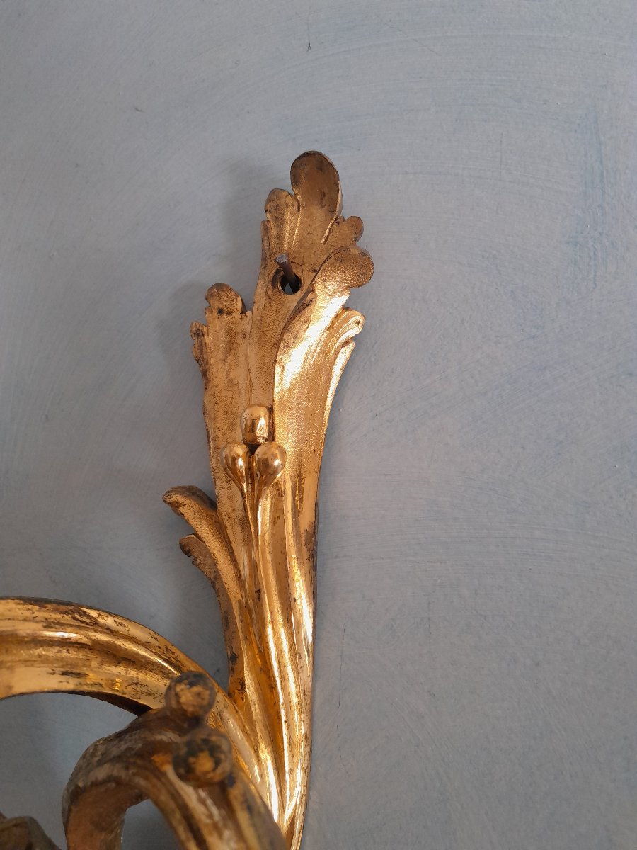 Pair Of 18th-century Three-light Wall Sconces-photo-3
