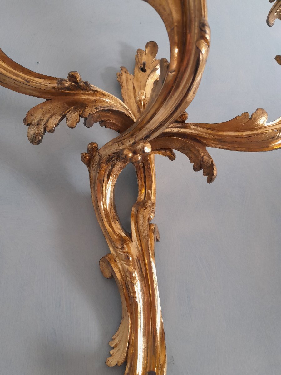 Pair Of 18th-century Three-light Wall Sconces-photo-4