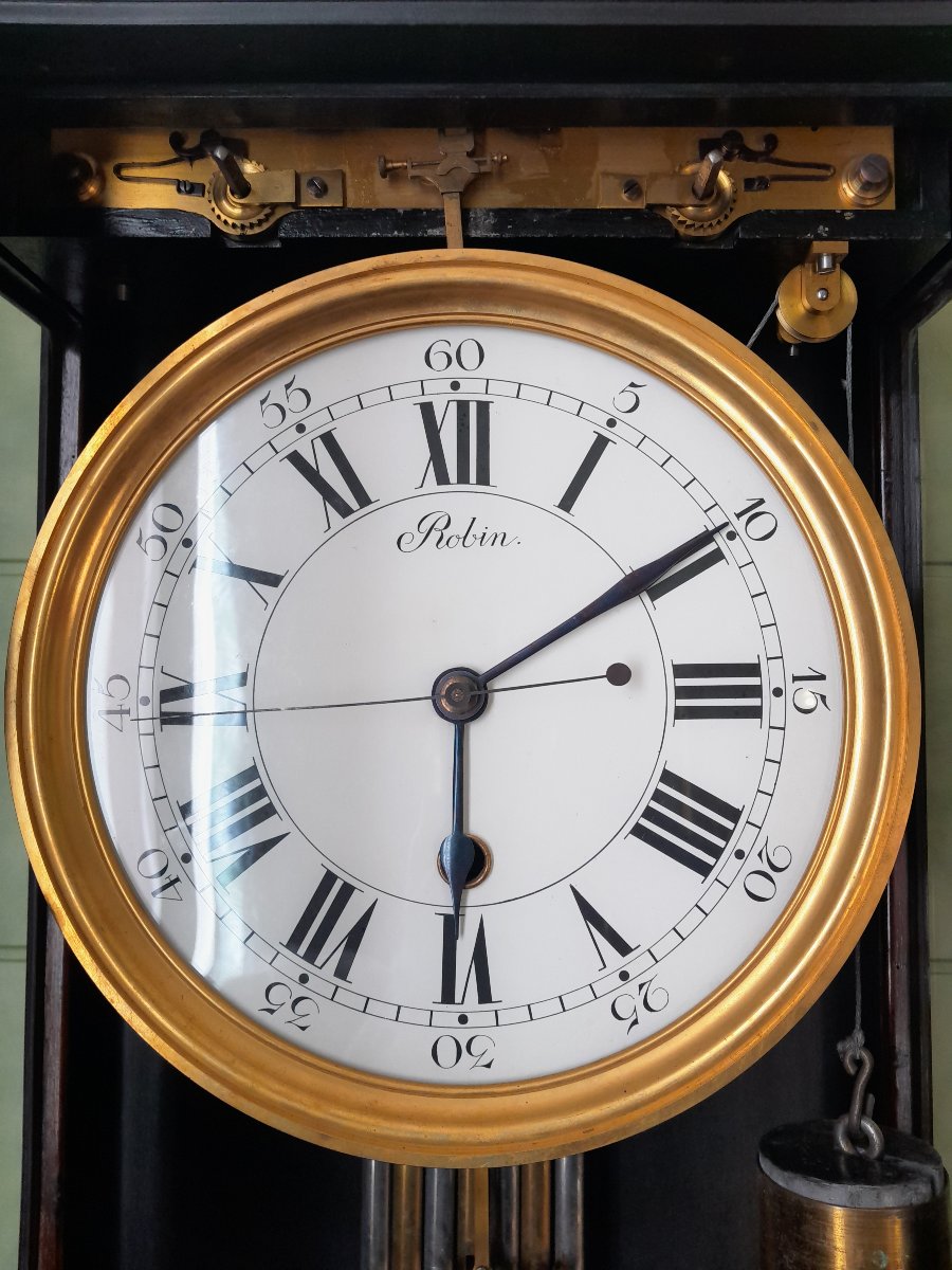 Parquet Regulator Clock With Grand Strike-photo-2