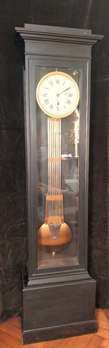 Parquet Regulator Clock With Grand Strike-photo-3