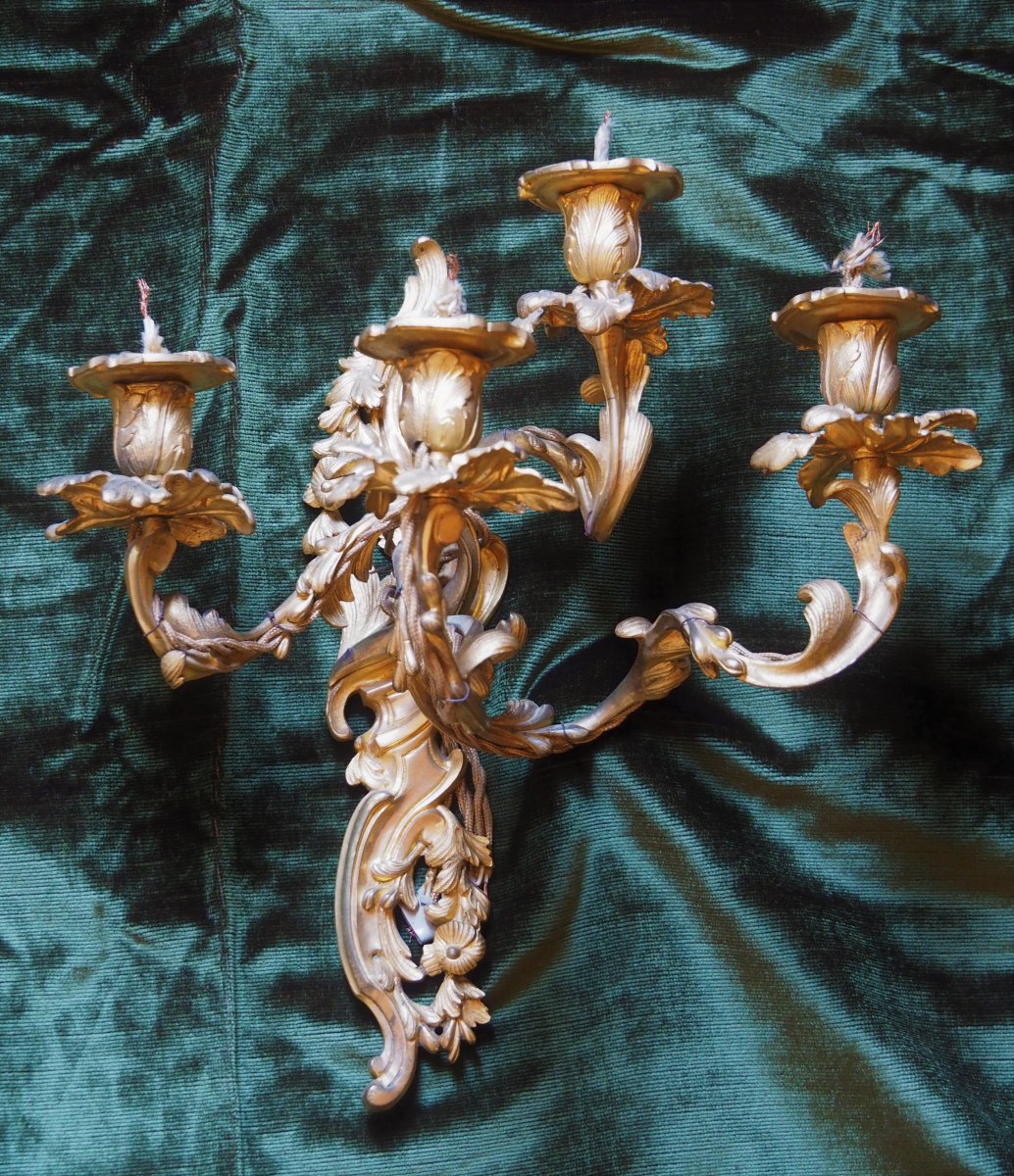 Pair Of Louis XV Period Sconces-photo-3