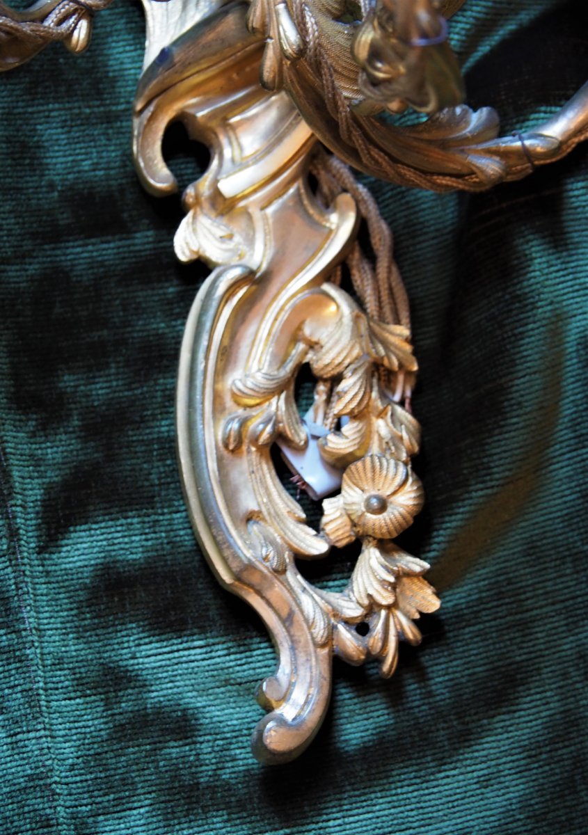 Pair Of Louis XV Period Sconces-photo-2