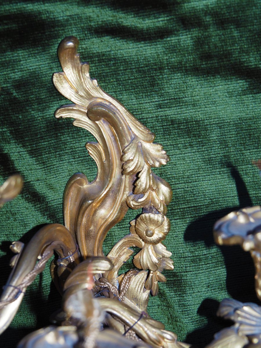 Pair Of Louis XV Period Sconces-photo-5