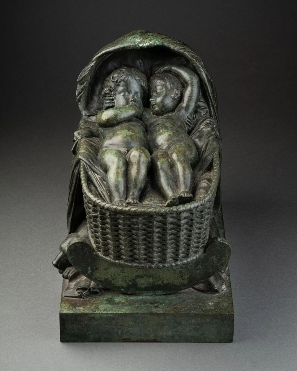 Paul et Virginie au berceau d’après Antoine-Denis CHAUDET (1763-1810) -photo-1