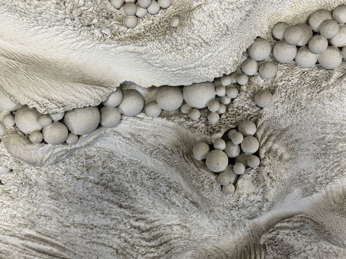 Gérard Simoen (born 1949) – *éclatement Blanc* – Plaster Painting-sculpture – 1972-photo-5