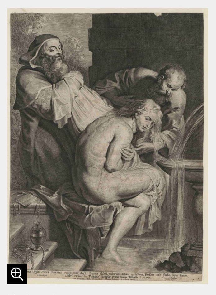 Suzanne And The Elders – 18th Century – After A Work By Peter Paul Rubens-photo-5