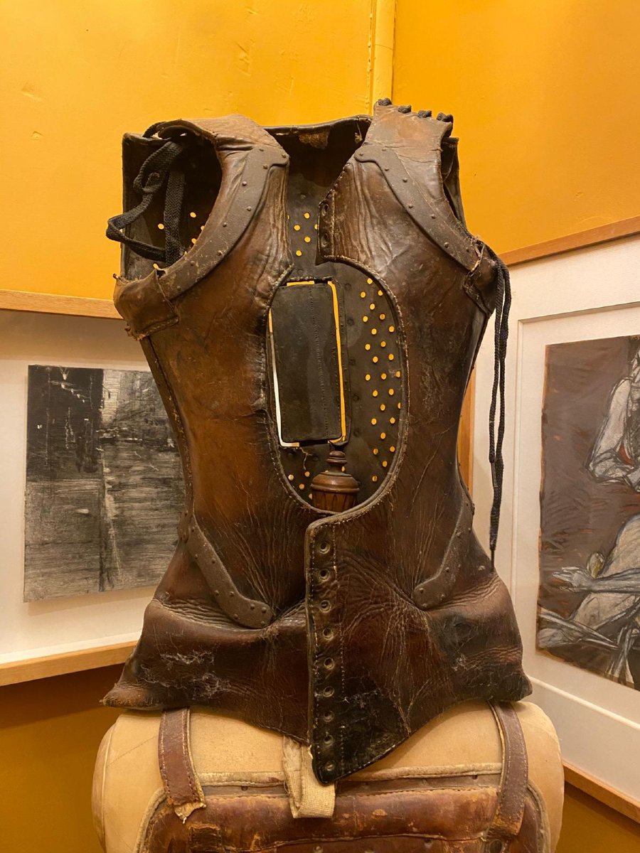 Children's Orthopedic Corset Made Of Leather And Metal – Late 19th – Early 20th Century