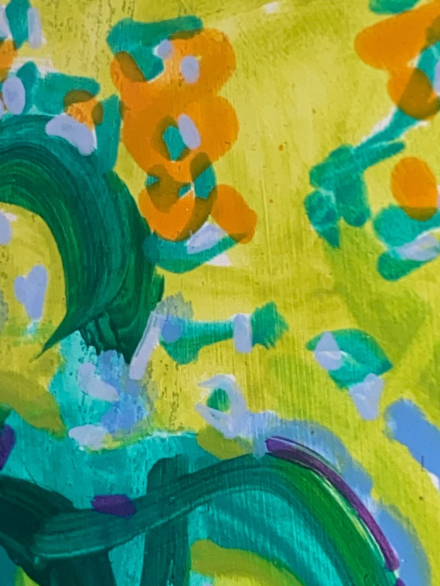 Jean-marie Toulgouat (1927–2005) – Garden – Oil On Bristol Board, 1982-photo-5