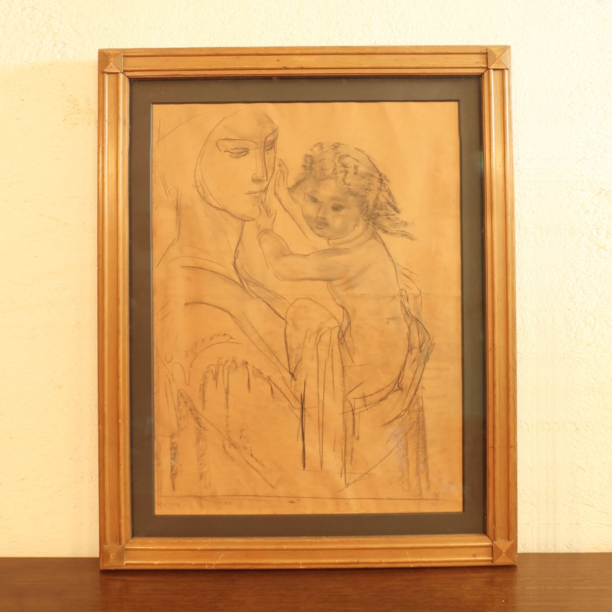 Willem Van Konijnenburg (1868–1943) – Virgin And Child – Drawing-photo-2