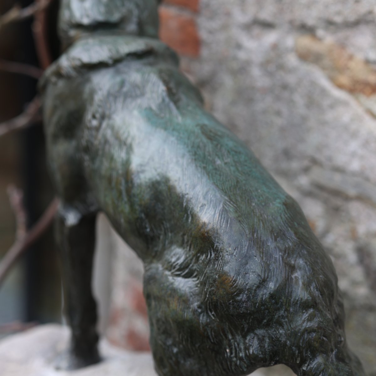 Thomas Cartier (1879-1943) – Grand bronze animalier représentant un chien de berger-photo-4