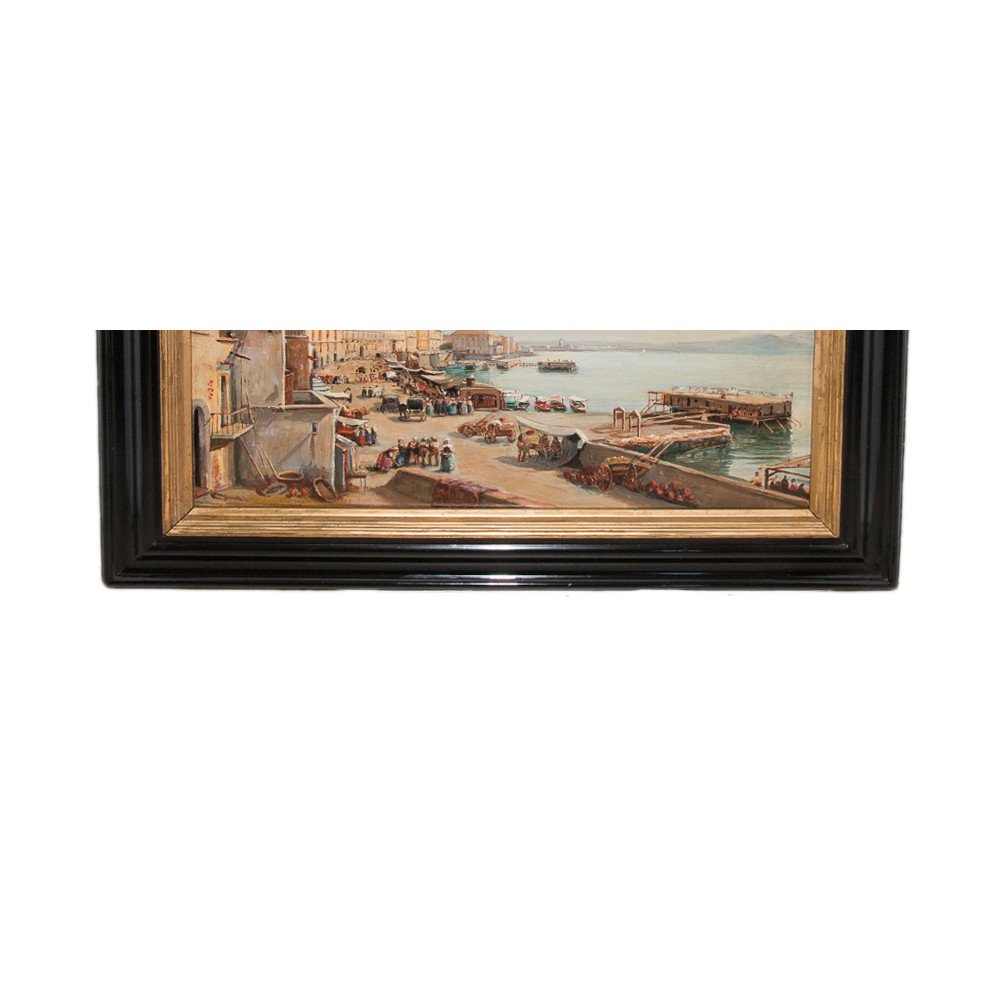Naples Borgo Santa Lucia – Giacinto Gigante 1806-1876-photo-7