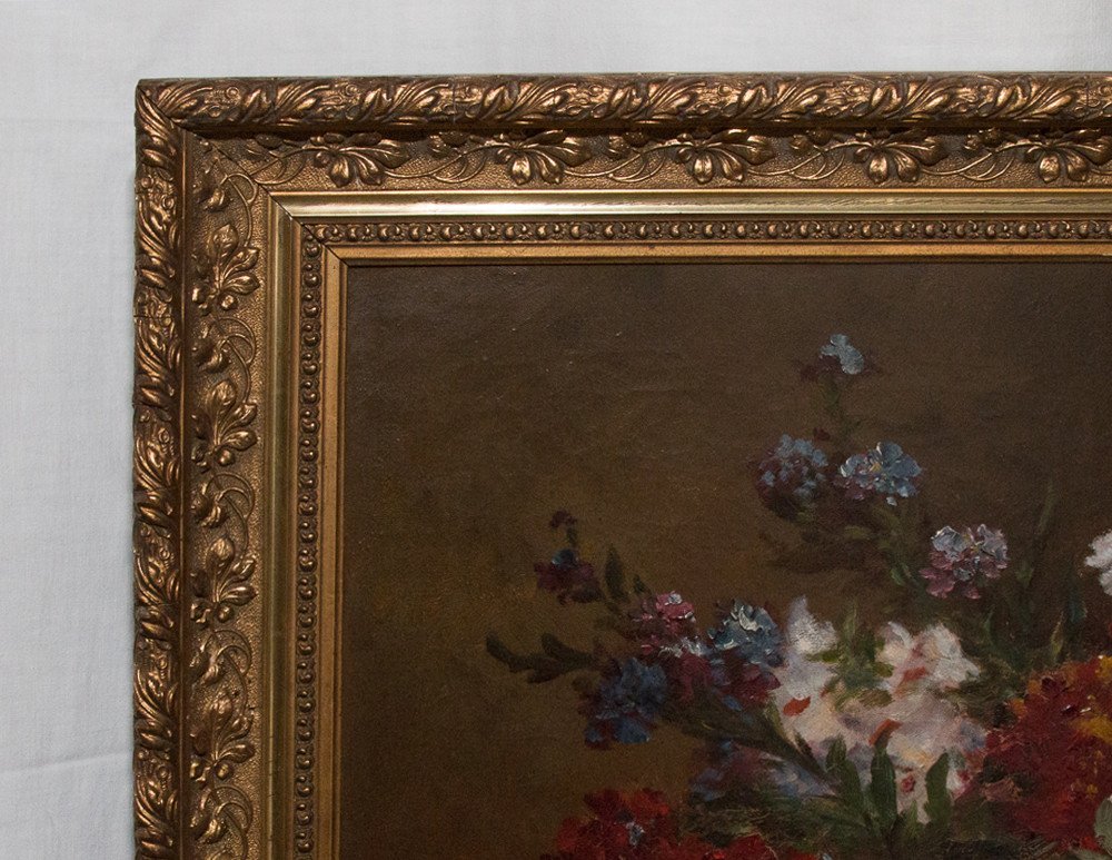 Nature Morte Bouquet De Fleurs Gilbert Charles Martin 1839-1905-photo-1