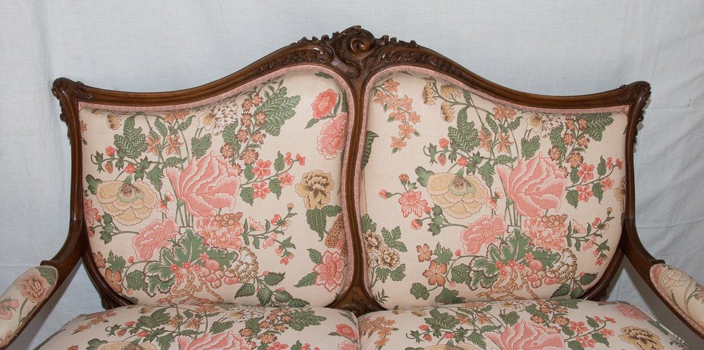 Banquette Style Louis XV Fin XIXe Siècle -photo-2