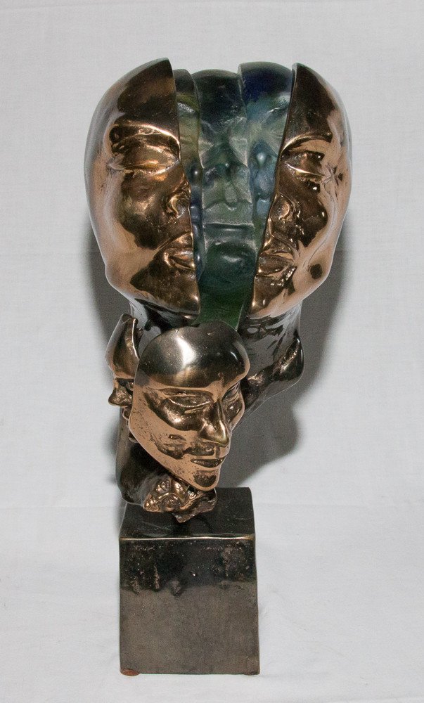 Lamp Sculpture By Yves Lohe 90s