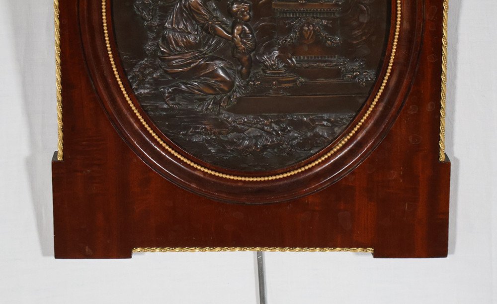 In Bonze Medallion "venus And Child" After Clodion End Of The Nineteenth-photo-1