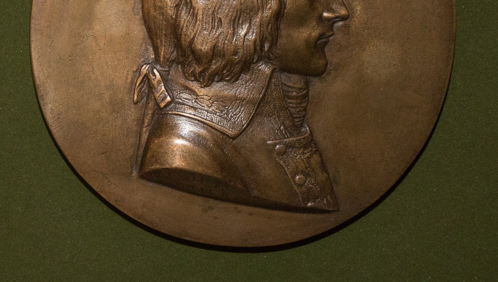 Bronze Medallion Of General Bonaparte Boizot Nineteenth-photo-5