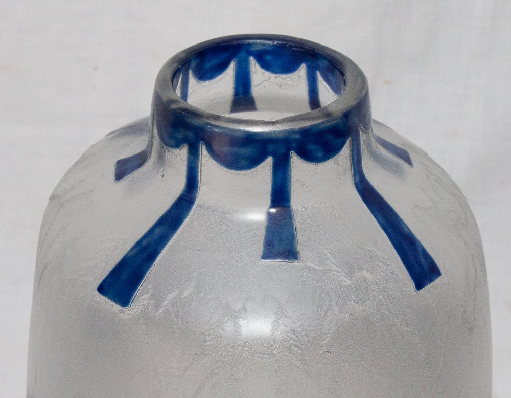 Vase Signed Legras Art Deco Period-photo-2