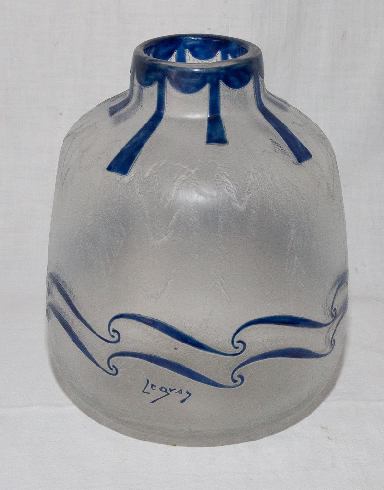 Vase Signed Legras Art Deco Period-photo-7