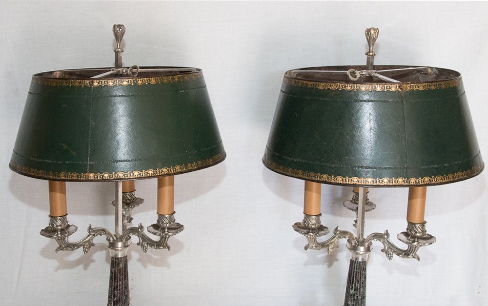 Paire De Lampes Bouillottes époque Restauration-photo-2