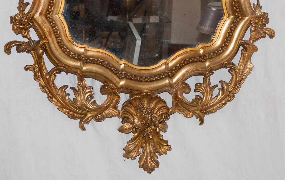 Miroir En Bois Doré  époque Napoléon III-photo-5