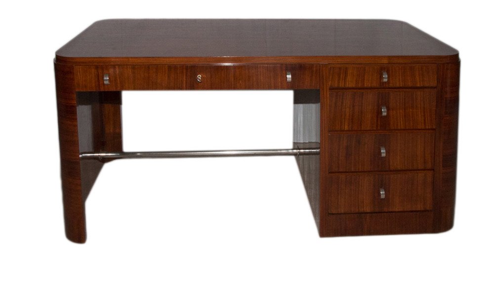 Rosewood Desk Art Deco Period Circa 1930