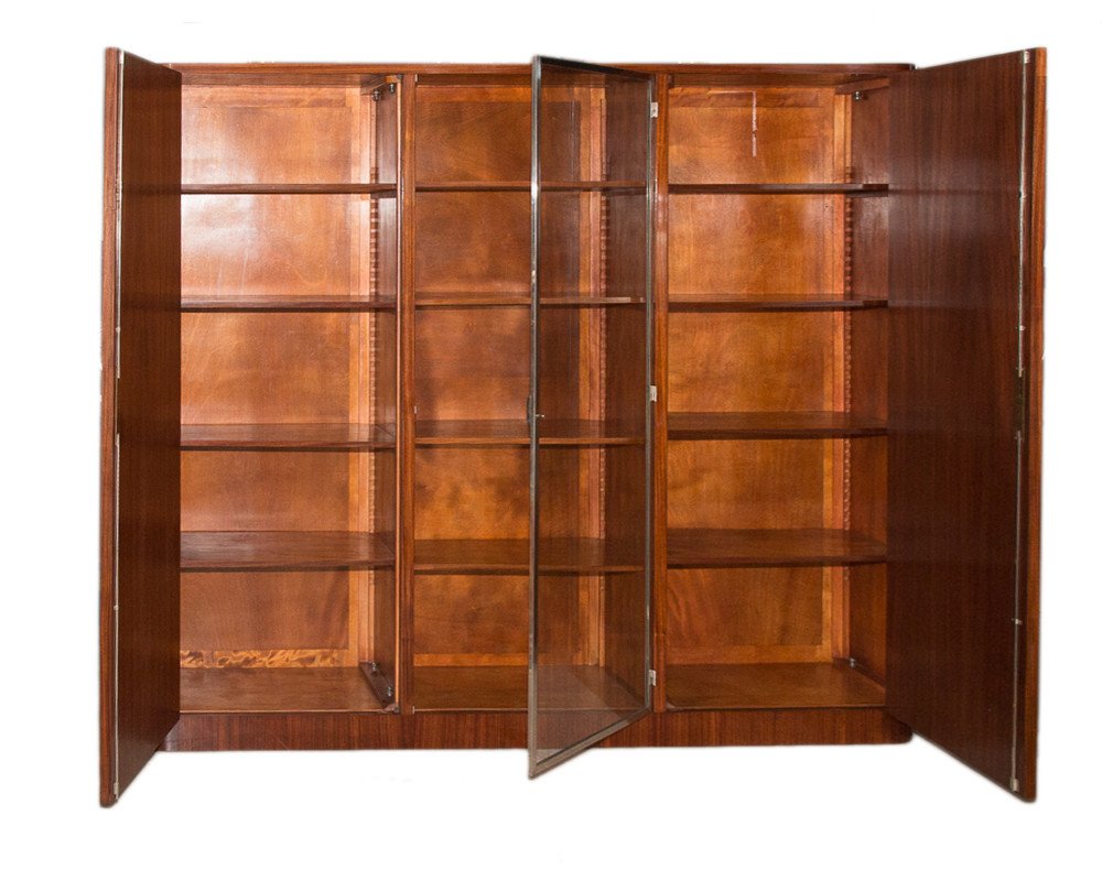  Bibliothèque En Palissandre époque Art Déco Circa 1930-photo-1