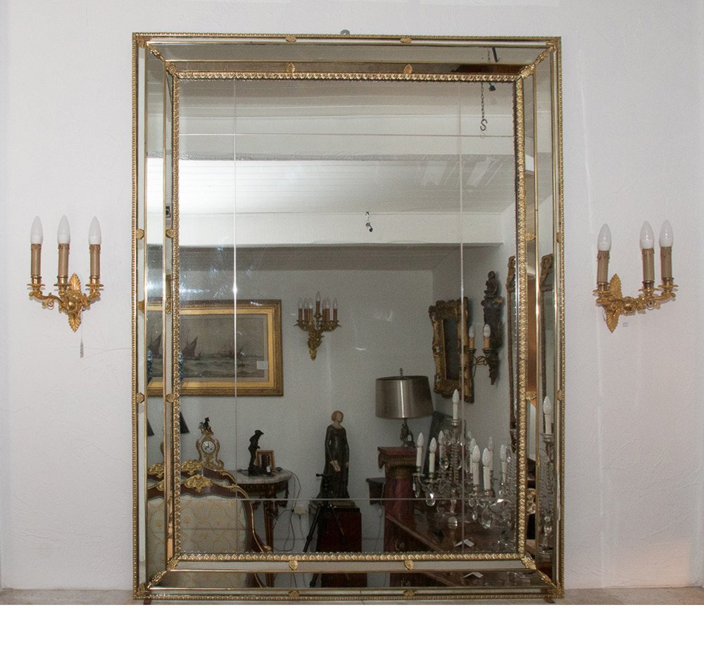 Miroir à Parclose Des Années 1950/1960-photo-2