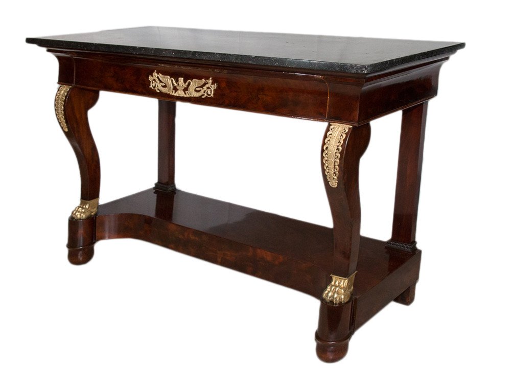 Mahogany Console Empire Period-photo-1