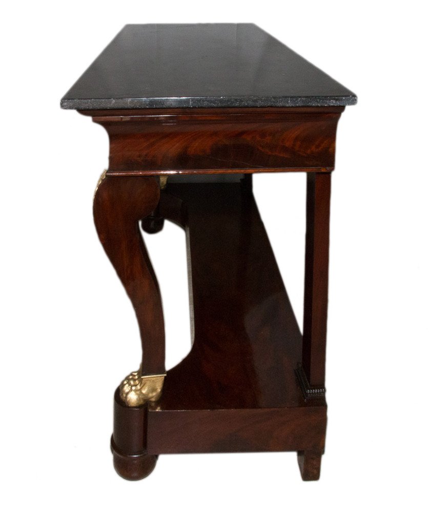 Mahogany Console Empire Period-photo-2