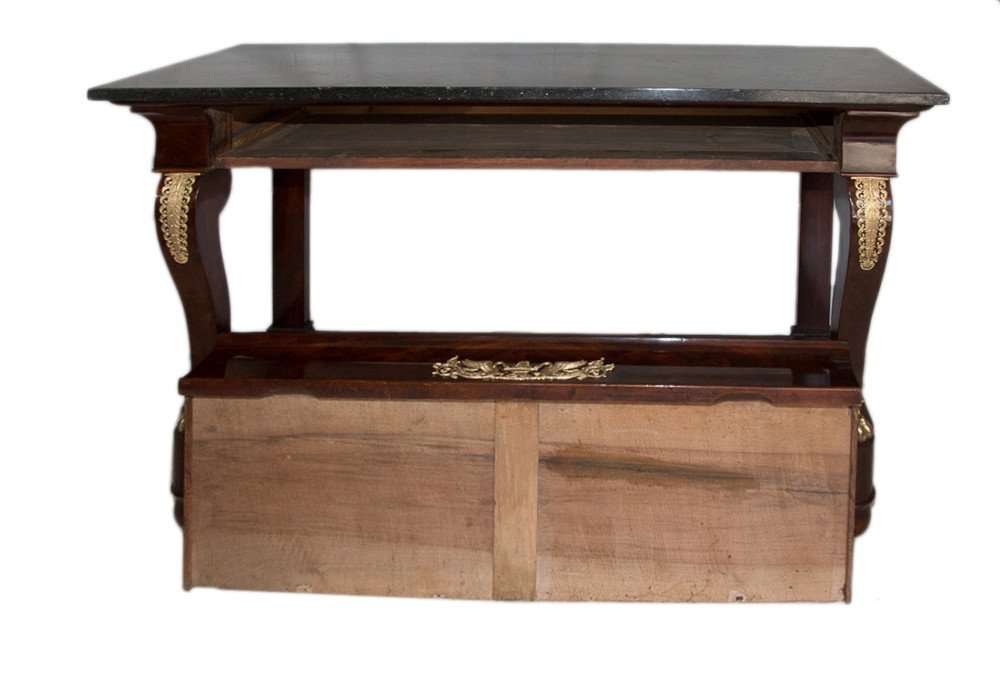 Mahogany Console Empire Period-photo-6