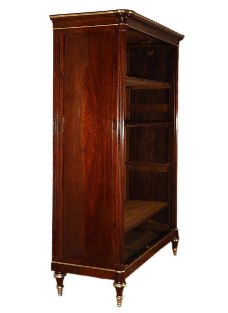 Armoire En Acajou Massif époque Louis XVI -photo-1