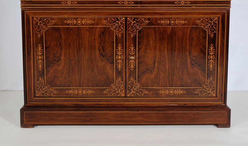 Commode à Portes En Palissandre époque Charles X -photo-3