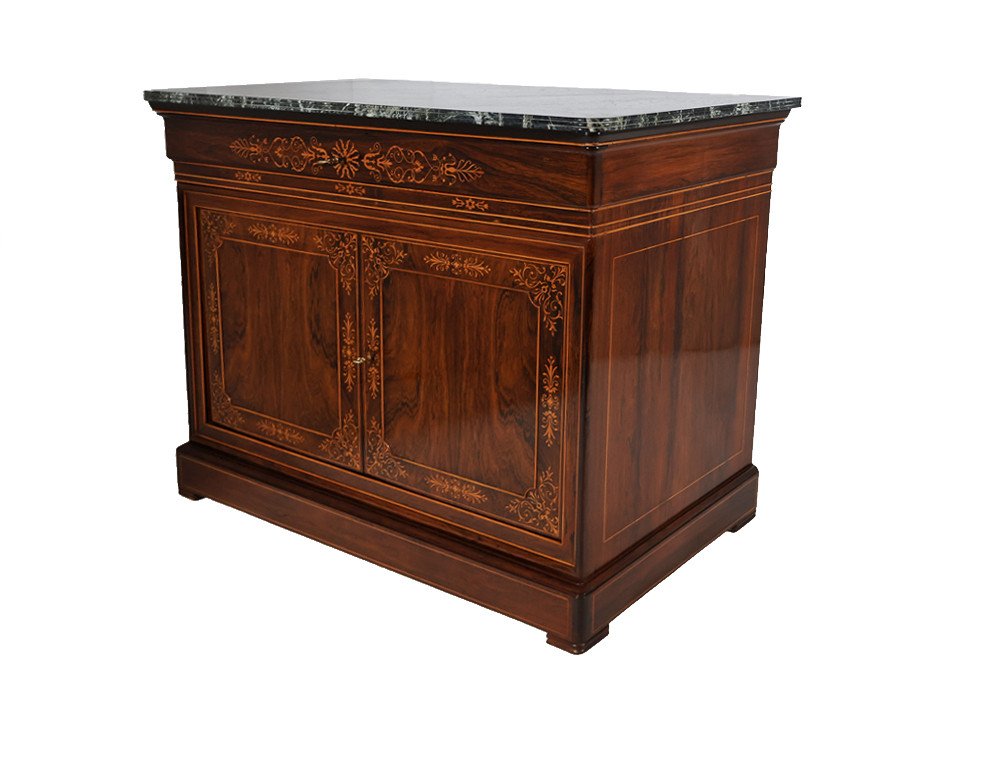 Chest Of Drawers In Rosewood Charles X Period-photo-4