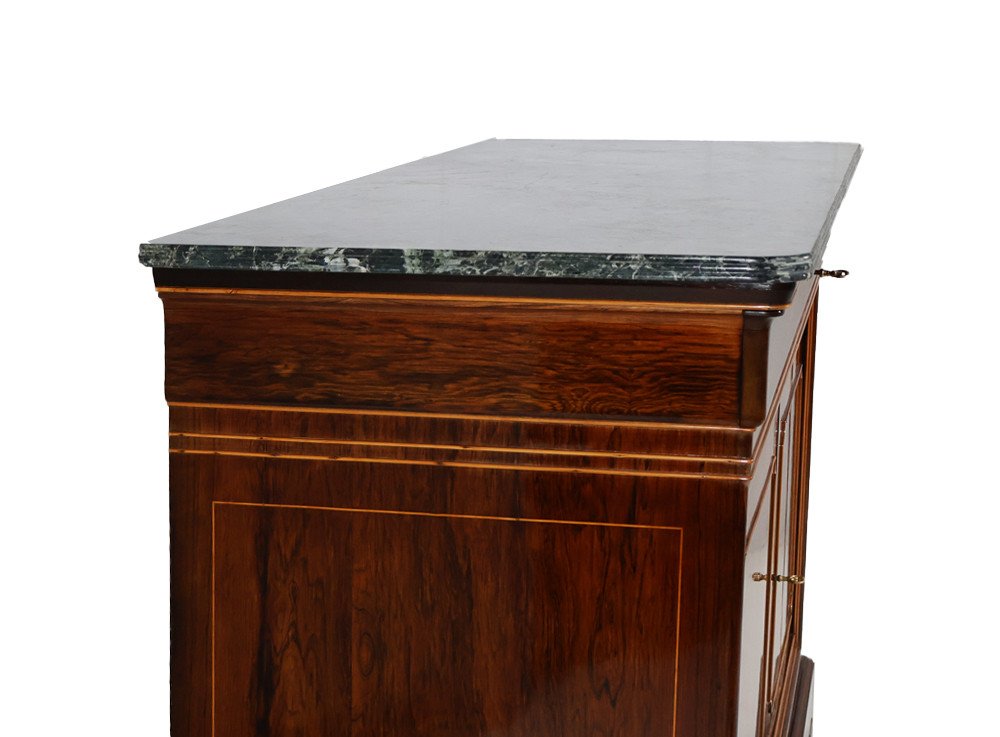 Chest Of Drawers In Rosewood Charles X Period-photo-5