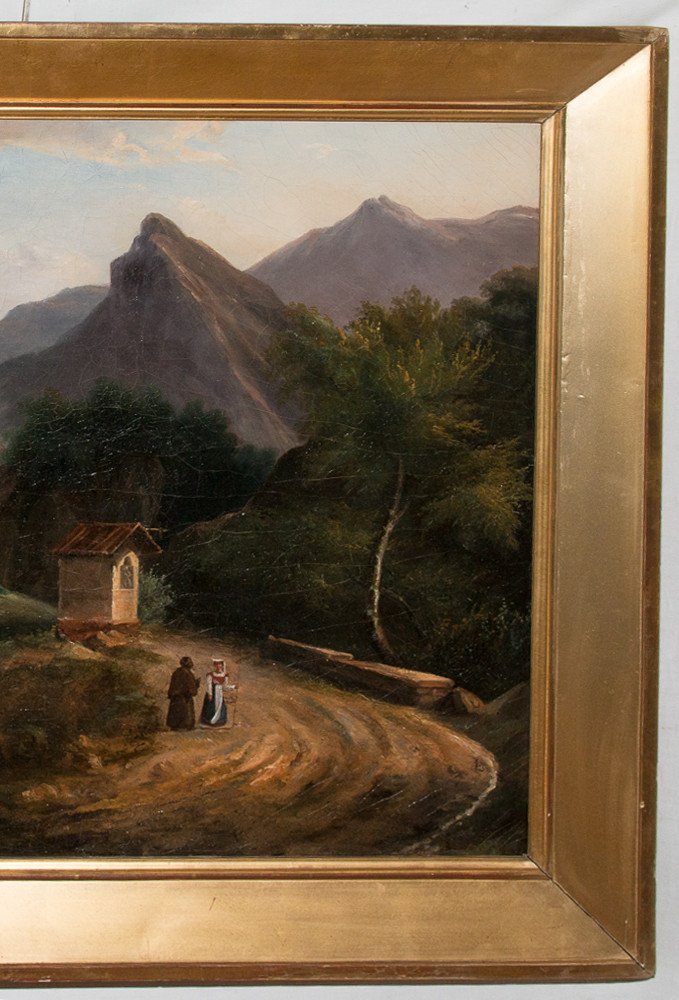 Tableau Paysage De Montagne, Italie 1820-1830-photo-6