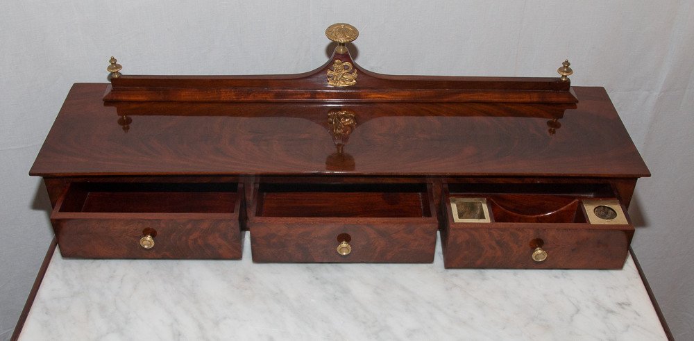  Toilet Writing Case In Mahogany Restoration Period 1820-1830-photo-4