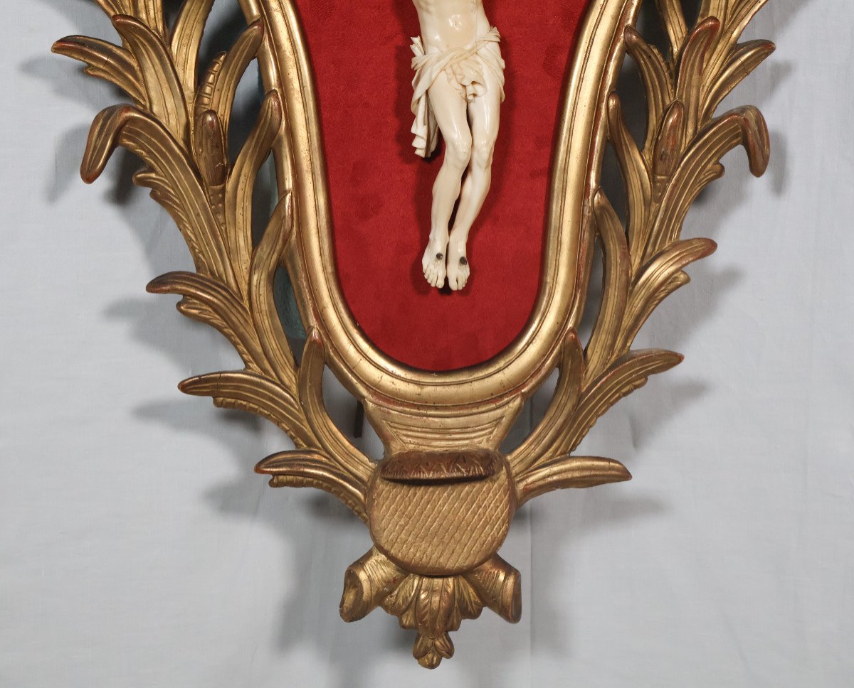 Provençal Christ In Ivory Louis XV Period-photo-3