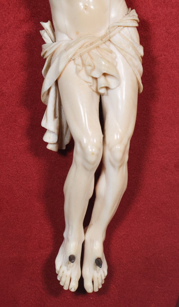 Provençal Christ In Ivory Louis XV Period-photo-3