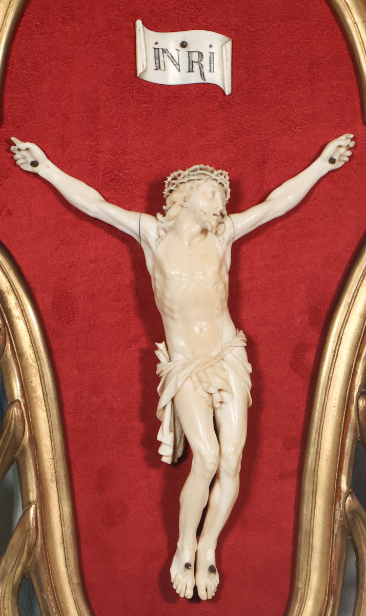 Provençal Christ In Ivory Louis XV Period-photo-4