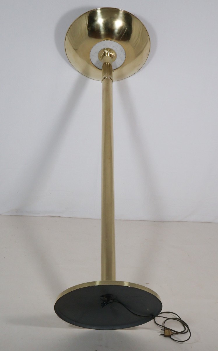 Lampadaire En Laiton époque Art Déco -photo-3