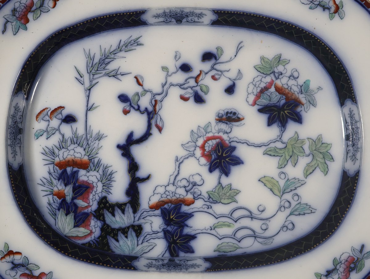  Grand Plat En Porcelaine Copeland 1860-1880-photo-1