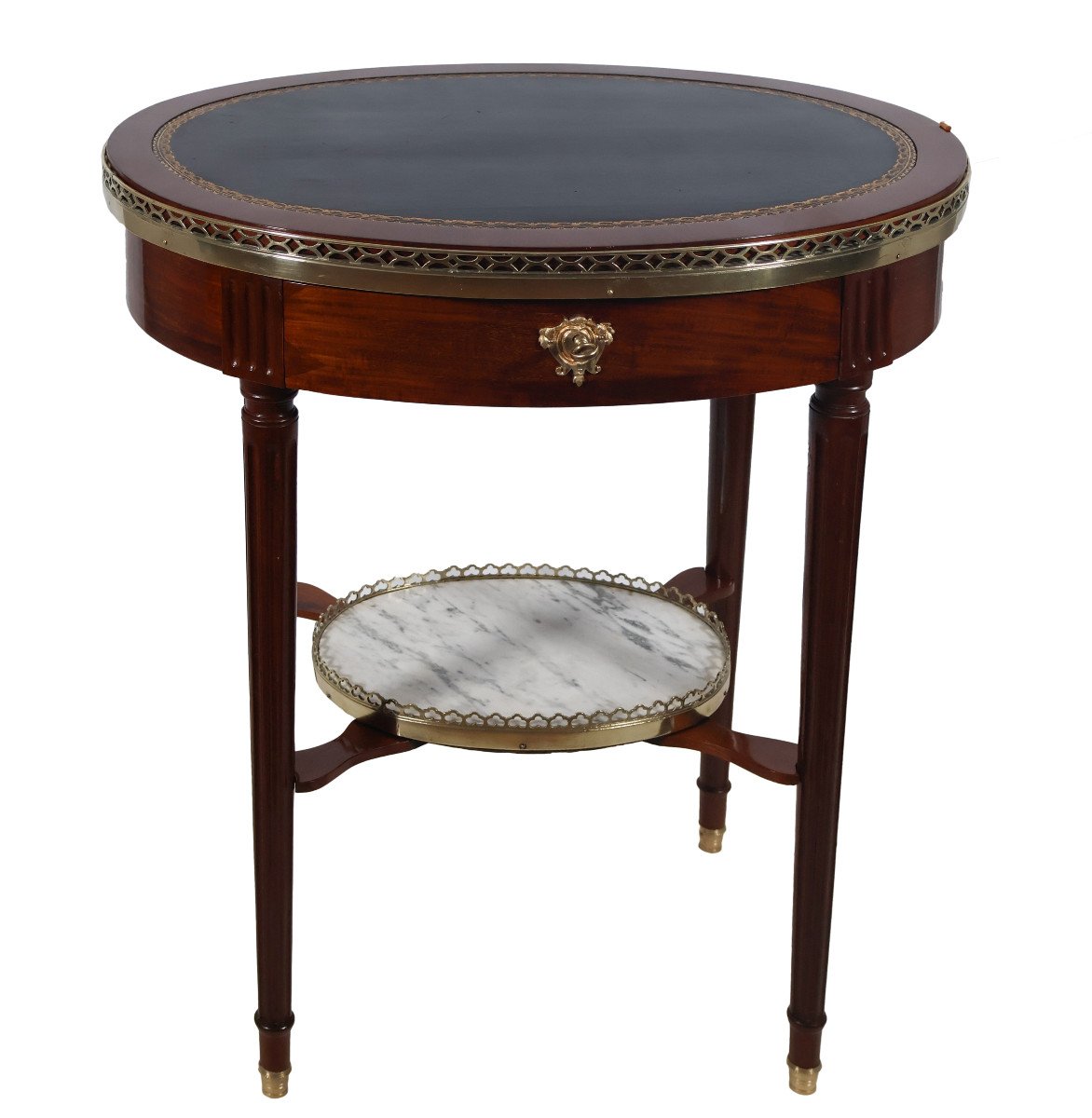 Louis XVI Mahogany Bouillotte Table -photo-4
