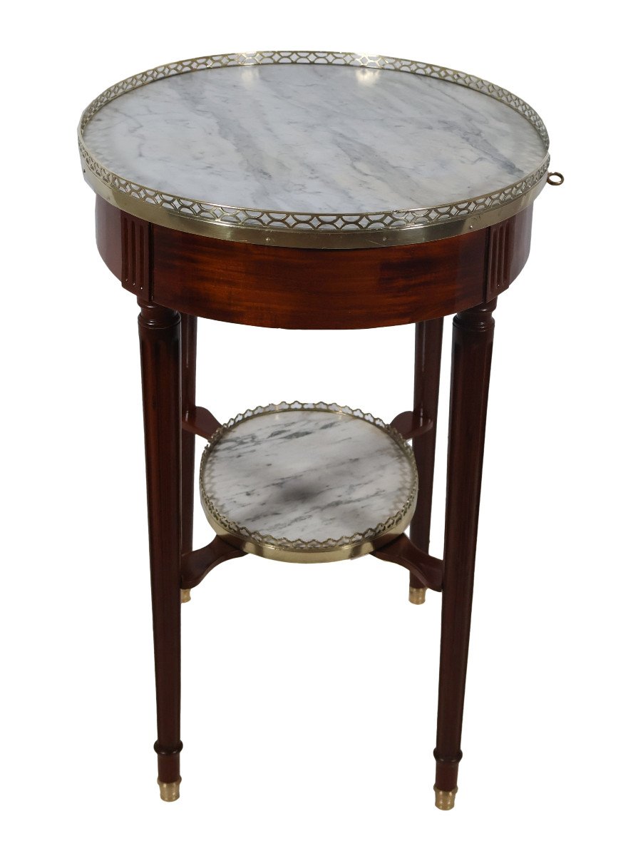 Louis XVI Mahogany Bouillotte Table -photo-3
