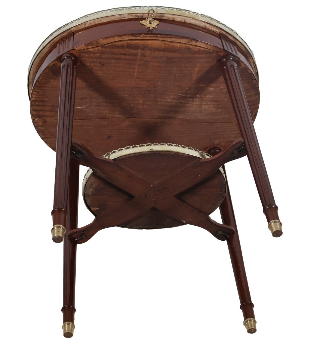 Louis XVI Mahogany Bouillotte Table -photo-8