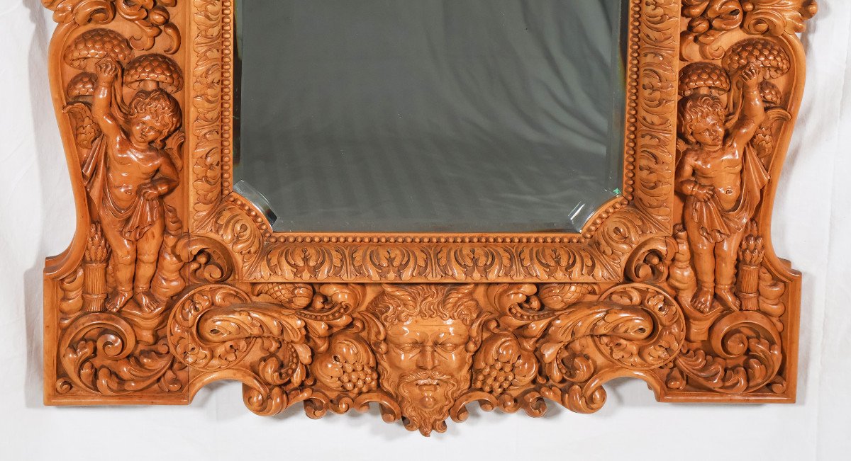  Miroir Sculpté Style Régence Milieu XXe -photo-3