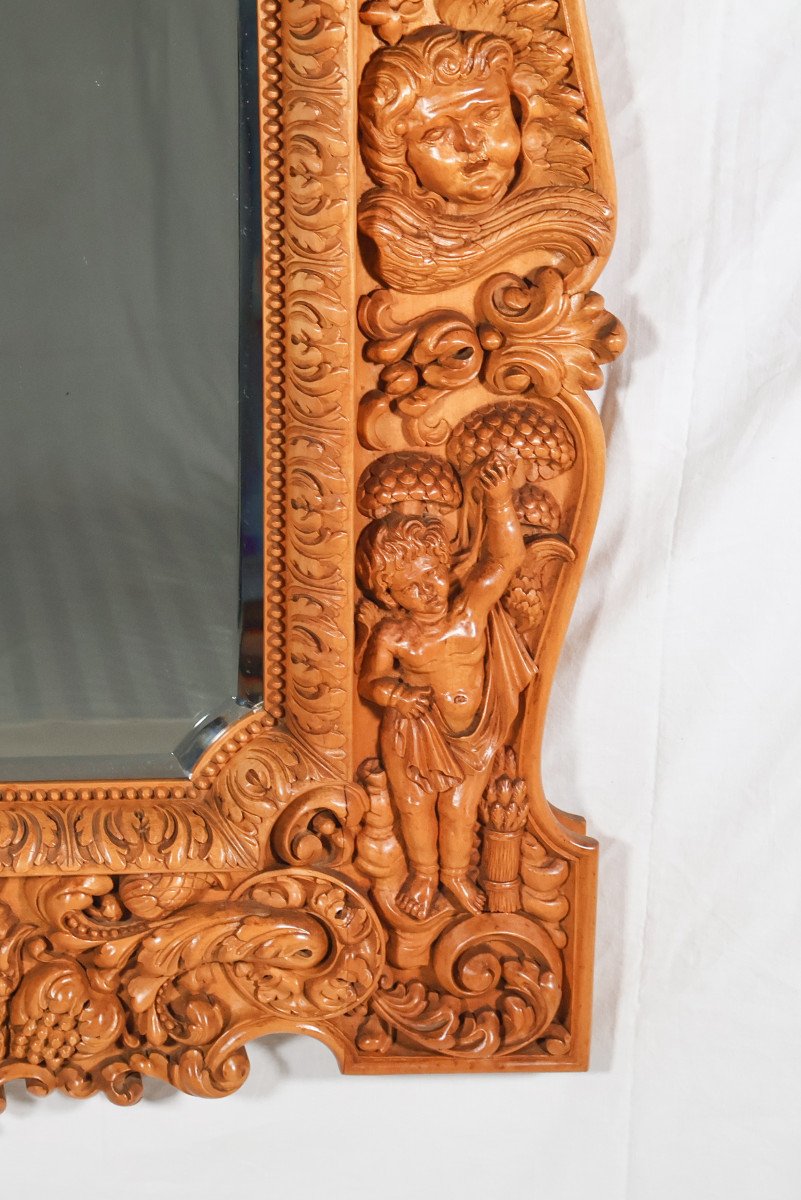  Miroir Sculpté Style Régence Milieu XXe -photo-2