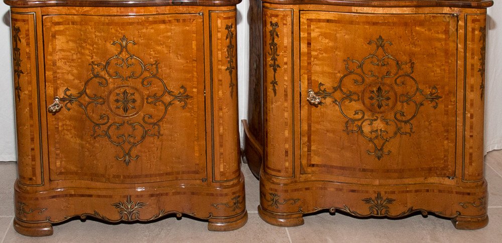 Paire De Meubles d'Appui Siciliens Milieu XIXe-photo-6
