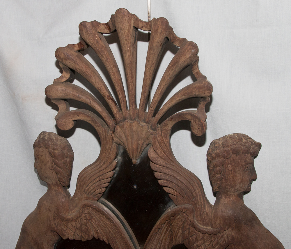 Great Wall Pair Of Mahogany Italy Circa 1850-photo-5