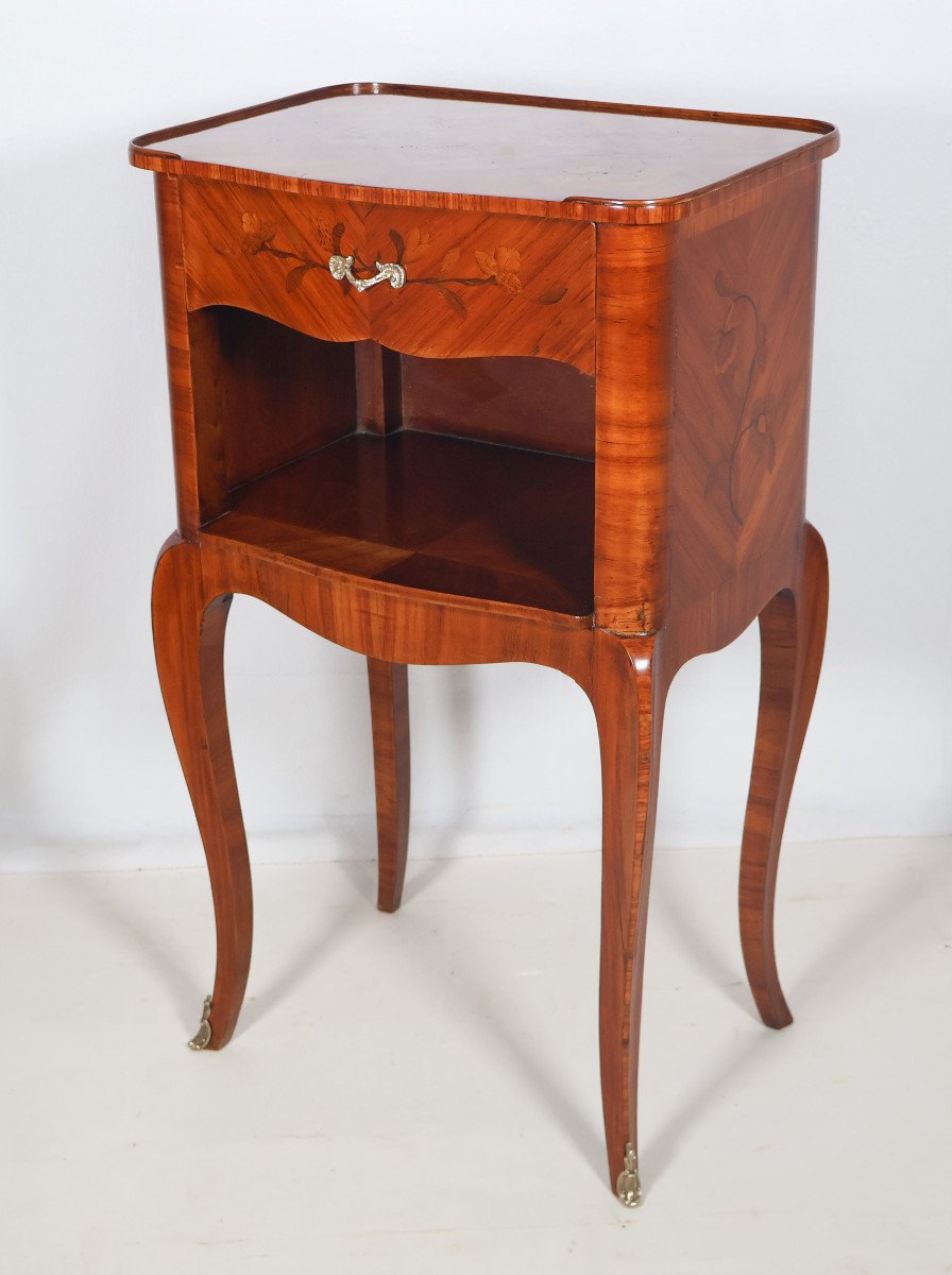Paire De Tables De Chevets Style Louis XV Début XXe Siècle -photo-3