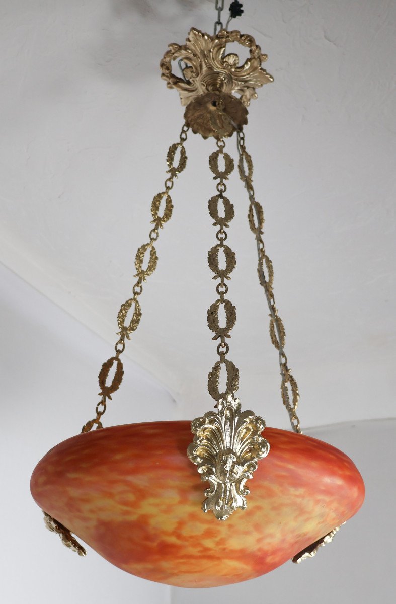 Daum Suspension Chandelier, 1900s-photo-8